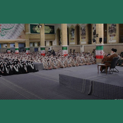 تجدید بیعت نمایندگان بسیج دانشجویی دانشکده علوم قرآنی تهران با رهبر معظم انقلاب